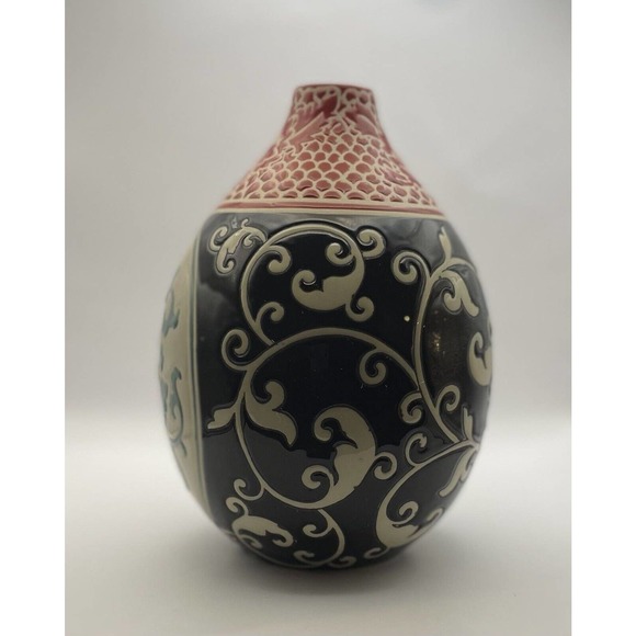 Pier One Imports “ Bohemian Look “ Ceramic Decorative Flower Vase / Container - Picture 3 of 11